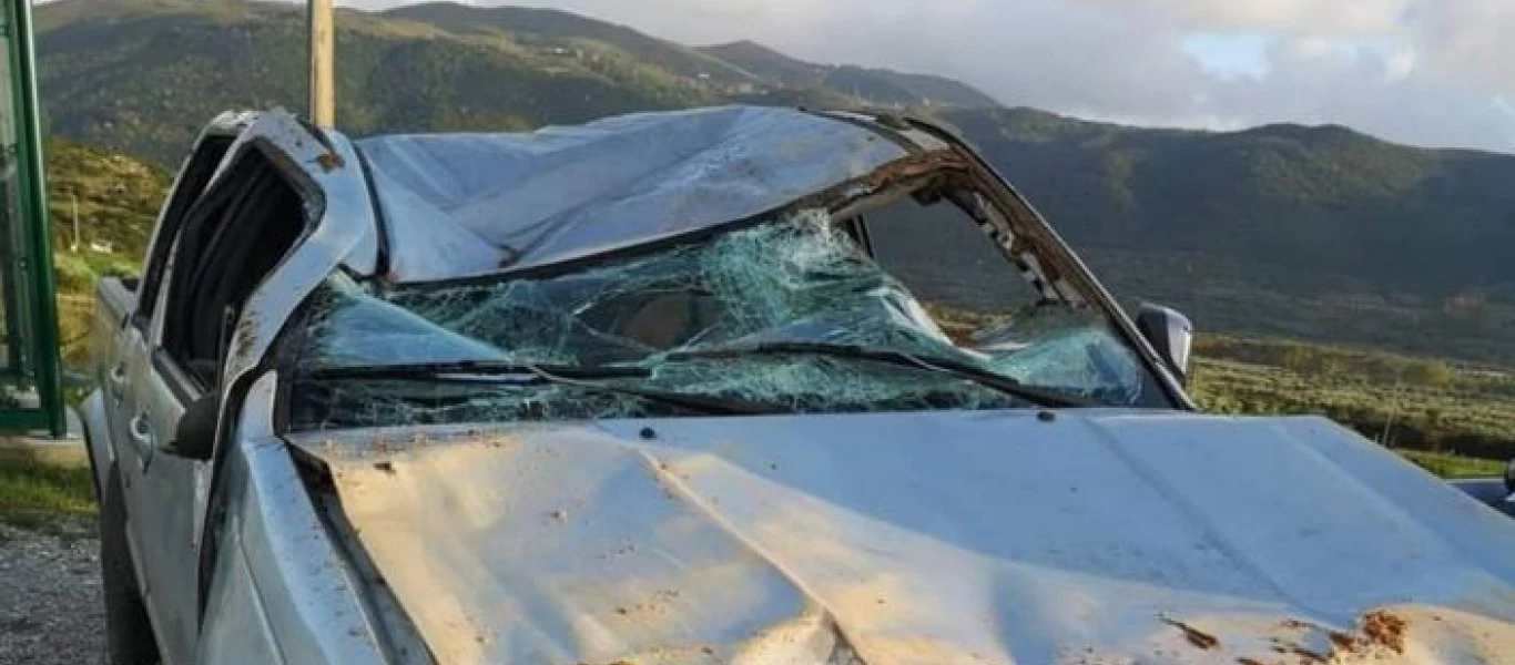 Άγγελος Αναστασιάδης: H σύζυγός του έκανε ανάρτηση με φωτογραφία του τρακαρισμένου αυτοκινήτου (φωτο)